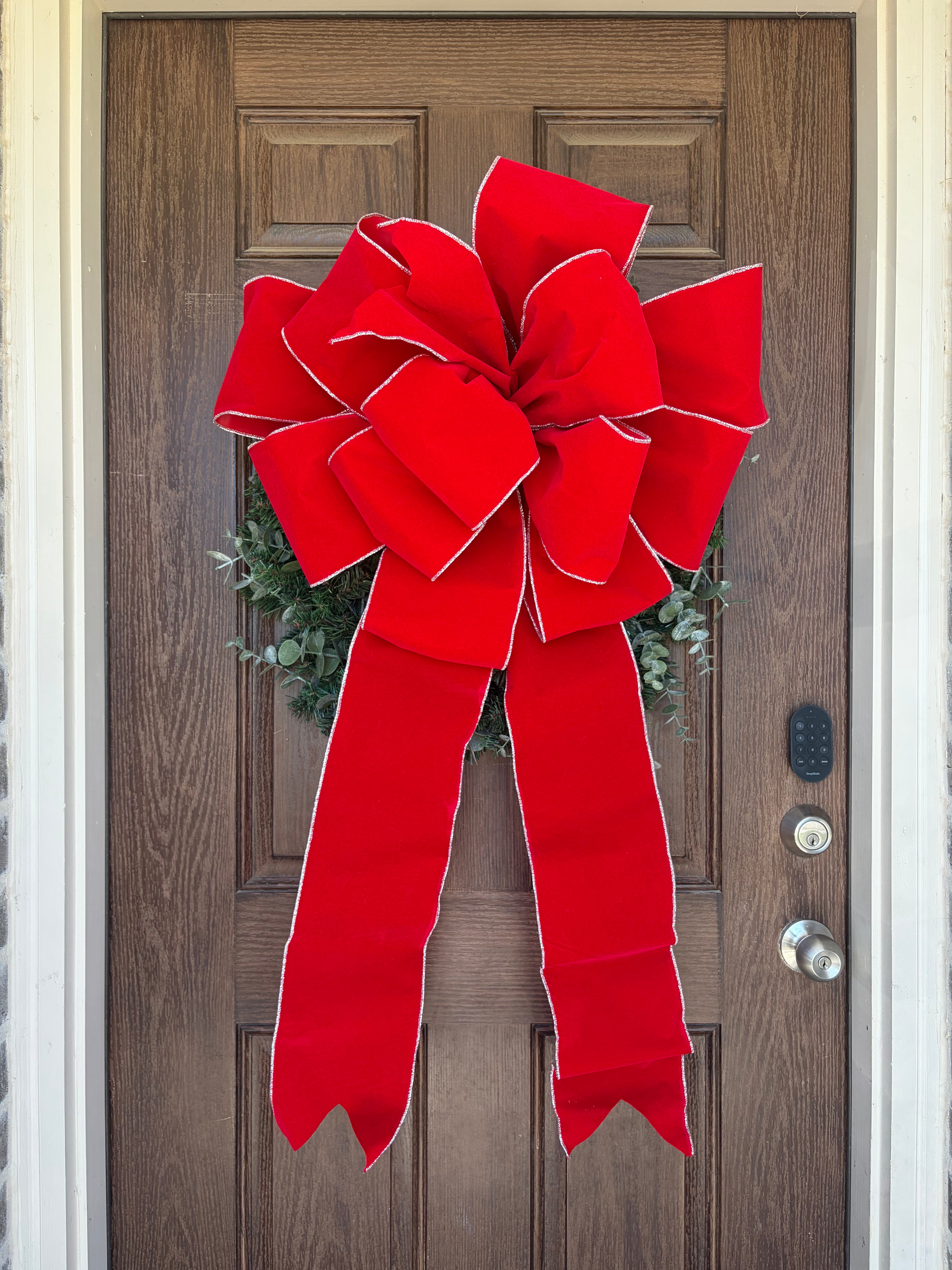 Red Outdoor Large Bow