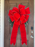Red Outdoor Large Bow