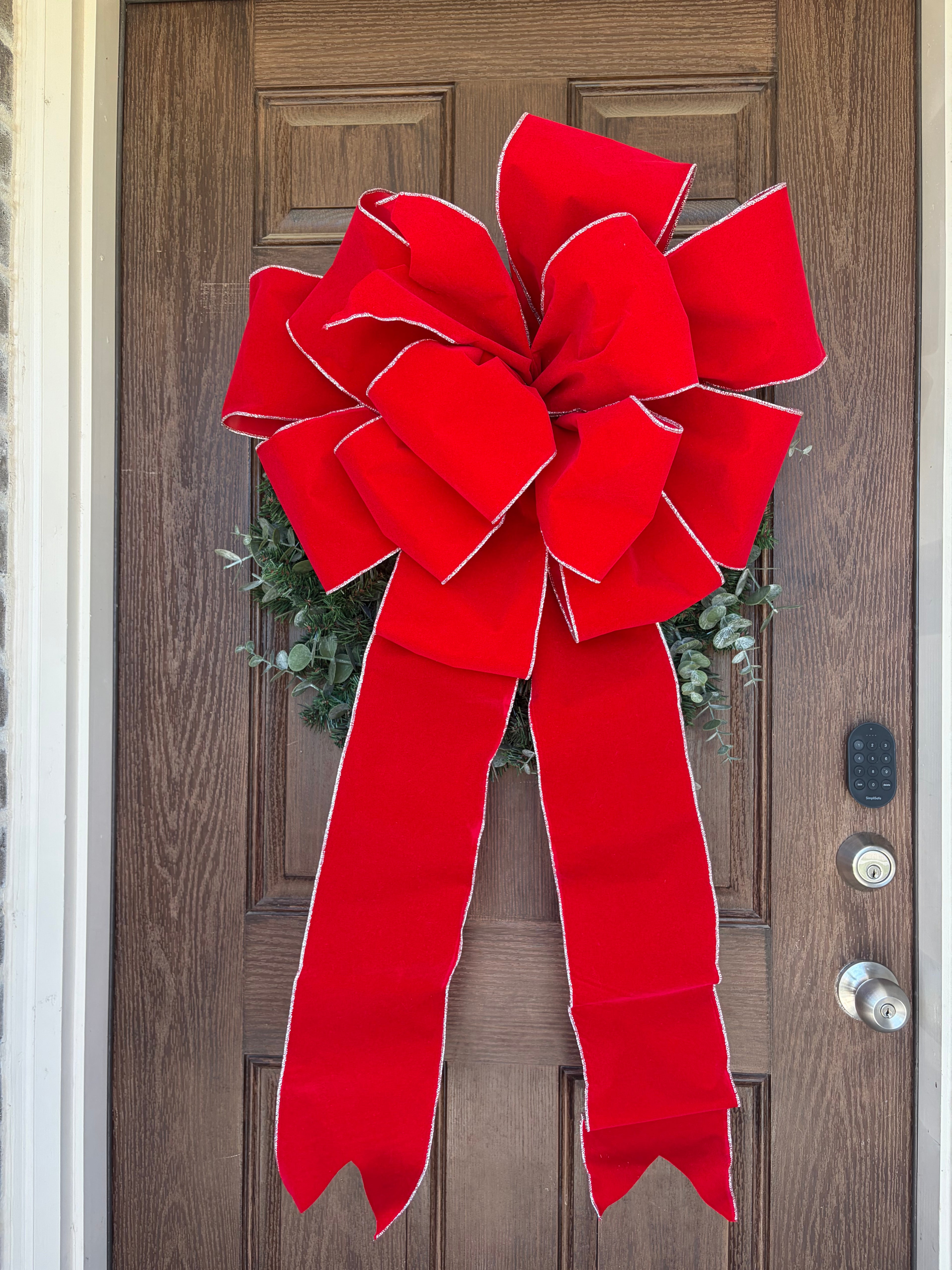 Red Outdoor Large Bow