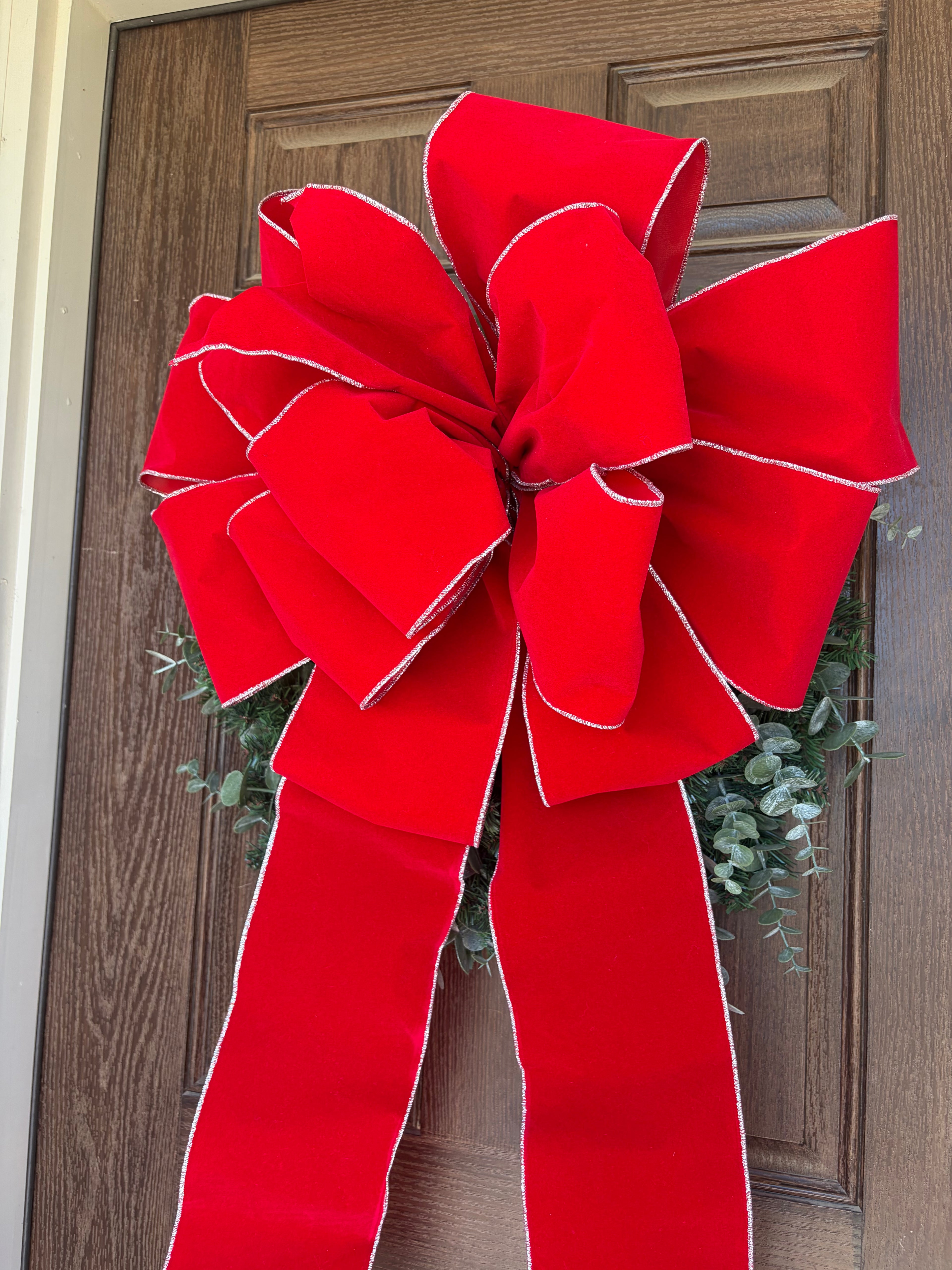 Red Outdoor Large Bow